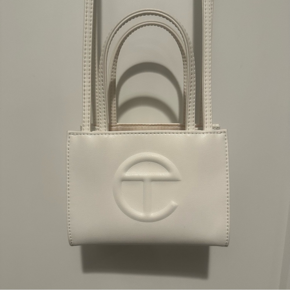 Telfar white small bag
